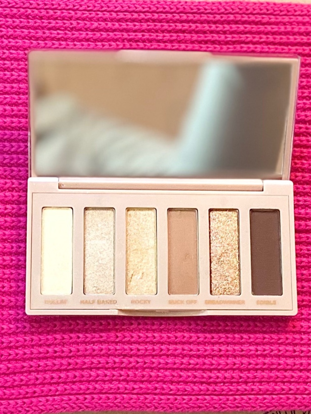 Urban Decay Naked Half Baked Eye Shadow Palette Neutral Metallic Glitter Makeup